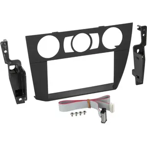 ACV 2-DIN Paneel geschikt voor BMW 3-Serie (E90/E91/E92/E93) 2006-2012 Kleur: Zwart pas cher