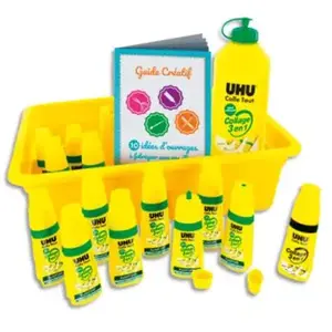 Uhu - Twist & Glue + Recharge - Lot De 12 Flacons pas cher