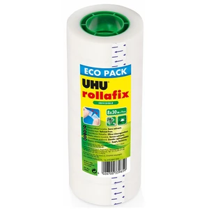 Bande adhésive - UHU - RollaFix - Invisible - Pack 8 x 30 m - Adhérenc... pas cher