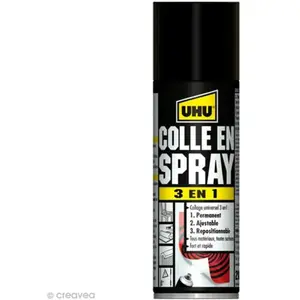 Uhu Uhu Colle Universelle En Spray 3 En 1 : Permanent, Ajustable, Repositionnable, 200ml pas cher