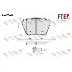 Remblokken set BL2072A3 FTE pas cher