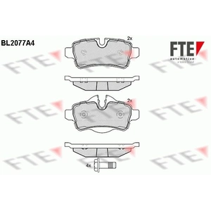 Remblokken set BL2077A4 FTE pas cher