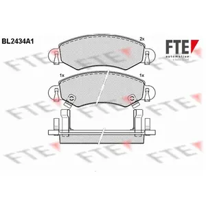 Remblokken set BL2434A1 FTE pas cher