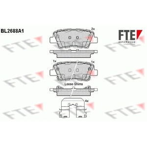 Remblokken set BL2688A1 FTE pas cher