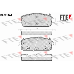 Remblokken set BL2614A1 FTE pas cher