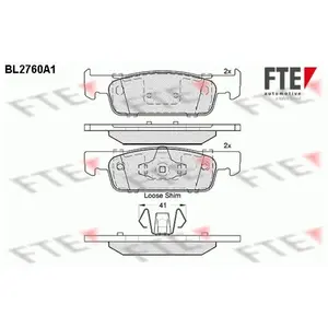 Remblokken set BL2760A1 FTE pas cher