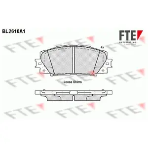 Remblokken set BL2610A1 FTE pas cher
