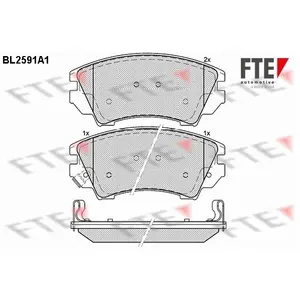 Remblokken set BL2591A1 FTE pas cher