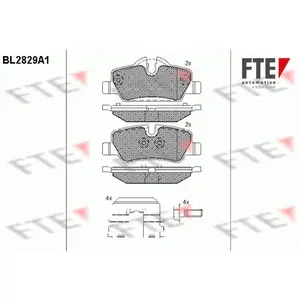 Remblokken set BL2829A1 FTE pas cher