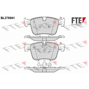 Remblokken set BL2799A1 FTE pas cher