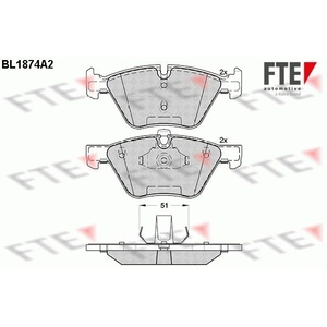 Remblokken set BL1874A2 FTE pas cher