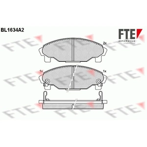 Remblokken set BL1634A2 FTE pas cher