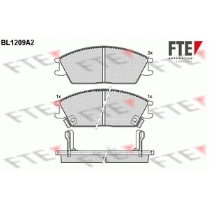 Remblokken set BL1209A2 FTE pas cher