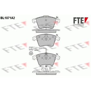 Remblokken set BL1871A2 FTE pas cher