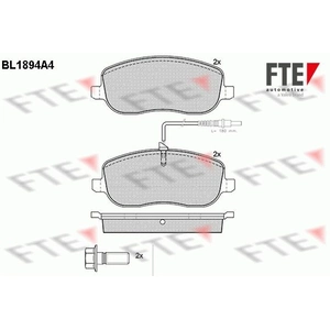 Remblokken set BL1894A4 FTE pas cher