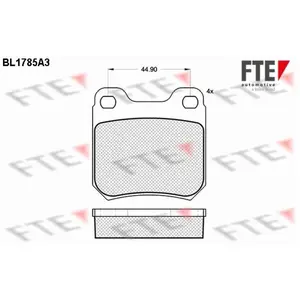 Remblokken set BL1785A3 FTE pas cher
