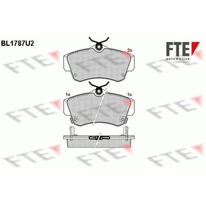 Remblokken set BL1787U2 FTE pas cher