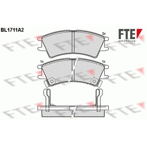 Remblokken set BL1711A2 FTE pas cher