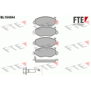 Remblokken set BL1840A4 FTE pas cher
