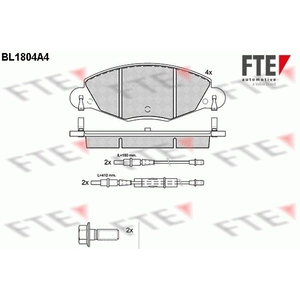 Remblokken set BL1804A4 FTE pas cher