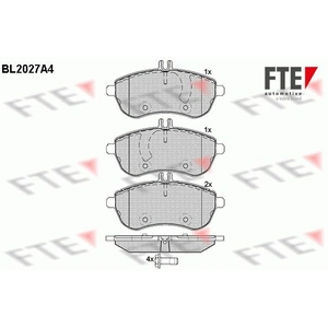 Remblokken set BL2027A4 FTE pas cher