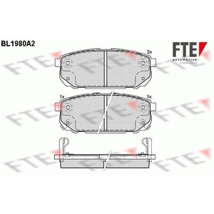 Remblokken set BL1980A2 FTE pas cher