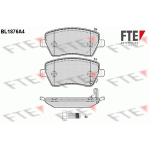 Remblokken set BL1876A4 FTE pas cher