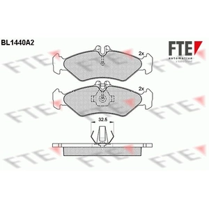 Remblokken set BL1440A2 FTE pas cher