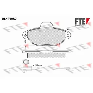 Remblokken set BL1319A2 FTE pas cher