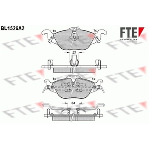 Remblokken set BL1526A2 FTE pas cher