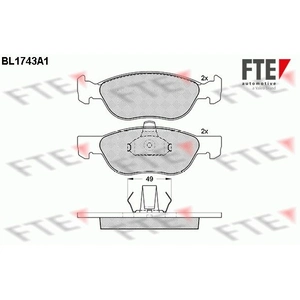 Remblokken set BL1743A1 FTE pas cher