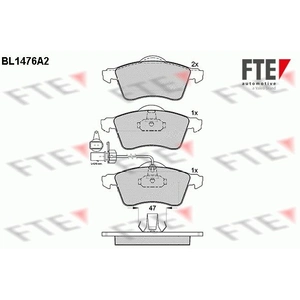 Remblokken set BL1476A2 FTE pas cher