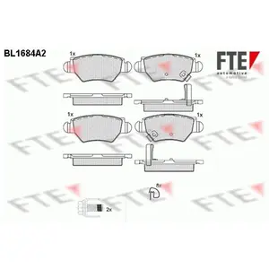 Remblokken set BL1684A2 FTE pas cher