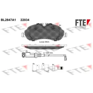 Remblokken set BL2847A1 FTE pas cher