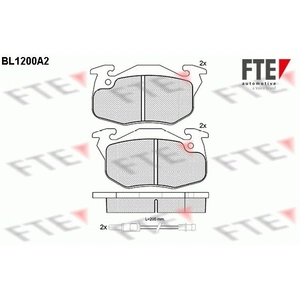 Remblokken set BL1200A2 FTE pas cher