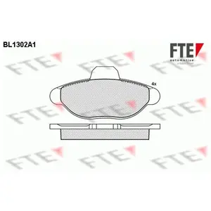 Remblokken set BL1302A1 FTE