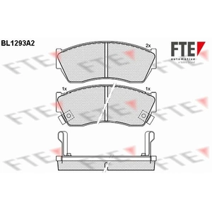 Remblokken set BL1293A2 FTE pas cher