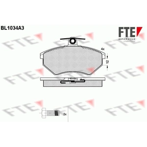 Remblokken set BL1034A3 FTE pas cher