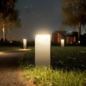 Lampe solaire à batterie Sigor Nusolar - Gris - 141x141x340 mm pas cher