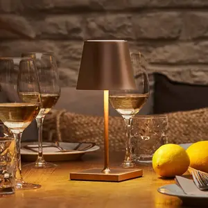 Sigor, Lampe de table, Akku-Tischleuchte Nuindie USB-C mini 25cm bronz...