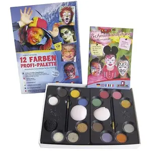 Eulenspiegel Schminkset 12 Kleuren 21-delig pas cher