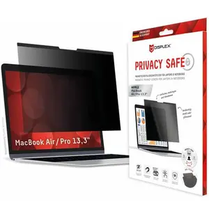 Displex Privacy Safe Magnetische Screenprotector Geschikt voor de MacBook Air 13.3 inch / Pro 13.3 inch - A1932 / A2179 / A2337 / A1466 / A1706 / A1708 / A1989 / A1502 pas cher