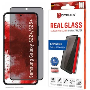 Displex Real Glass, Privacy Full Cover Panzerglas (1 pièce(s), Samsung Galaxy S22+, Samsung Galaxy S23+), Téléphone portable : film de protection, Transparent pas cher