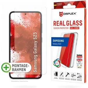 Displex Real Glass, 2D Panzerglas + Handyhülle (1 pièce(s), Samsung Galaxy S23), Téléphone portable : film de protection, Transparent pas cher