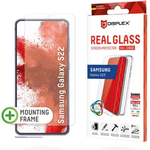 Displex Real Glass, 2D Panzerglas + Handyhülle (1 pièce(s), Samsung Galaxy S22+), Téléphone portable : film de protection, Transparent pas cher