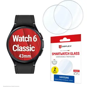 Displex Schutzfolie, Panzerfolie, Doppelpack, Montre connectée : accessoires, Transparent pas cher