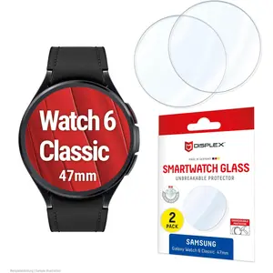 Displex Schutzfolie, Panzerfolie, Doppelpack, Montre connectée : accessoires, Transparent pas cher