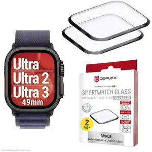 Displex Full Cover Schutzfolie, Full Cover Watch Glass, Doppelpack, Montre connectée : accessoires, Transparent pas cher