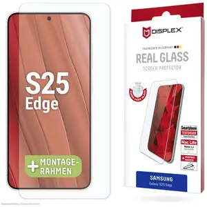 Displex Real Glass, 2D Panzerglas (1 pièce(s), Samsung Galaxy S25 Edge), Téléphone portable : film de protection, Transparent pas cher