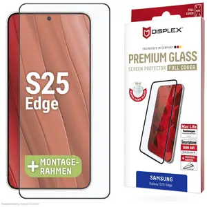 Displex Verre premium, verre blindé Full Cover (1 pièce(s), Samsung Galaxy S25 Edge), Téléphone portable : film de protection, Transparent pas cher
